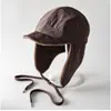 Sombrero de Vuelo de Color Sólido, Ligero y de Terciopelo con Correa, de Doble Uso, para Hombres y Mujeres, Sombrero de Protección para los Oídos Cortavientos y Cálido para Ciclismo al Aire Libre en Otoño e Invierno
