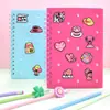 Cuaderno de Silicona A5 DIY Cuaderno Educativo de Agujeros de Silicona con Accesorios Bloc de Notas Recortable Cuaderno de Espiral de Mano