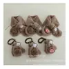 Bolsa de Dibujos Animados de Invierno para Niños Forrada de Felpa para Dedos Espesa Guantes y Bufanda Calentadores de Cuello para Niños y Niñas Guantes Resistentes al Frío para Exteriores