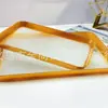 24 Bandejas Dispensadoras Rectangulares Nuevas Platos de Fruta Portátiles para el Hogar Plato de Fruta Chapado en Oro Plato Dispensador de Fruta Deshidratada