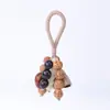 Sinos Pendentes de Casca de Fruta Natural, Sinos de Vento Artesanais, Enfeites Naturais Estilo Floresta para Carro, Pingentes para Bolsas Frescos, Decorações Artísticas Atacado