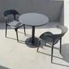 Mesa de Balcón para Exteriores, Mesa Redonda Pequeña de Acero al Carbono Resistente al Sol y la Lluvia para Patio Exterior, Jardín, Tienda de Té con Leche, Uso en Exteriores