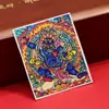 Dzambala Negro pintado tibetano pintura Thangka pintada a mano lienzo central impresión microchorro Thangka cultural y creativo Zakiralam al por mayor