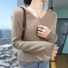 Nueva Moda Femenina Otoño/Invierno 2026: Sudadera corta de alta gama lista para usar, sudadera con capucha de punto, top cálido, camiseta básica