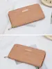 Nueva Moda Coreana Cartera Pequeña de Fragancia para Mujer Larga Simple Estudiante Ranura para Múltiples Tarjetas Portatarjetas de Gran Capacidad Billetera para Monedas