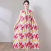 Vestido Novo de Algodão e Seda para Mulheres 2026, Roupa de Casa Sem Mangas de Alto Padrão para o Verão, Vestido Colete de Caimento Solto Plus Size para Uso Externo
