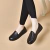 Mocasines para Mujer Primavera y Verano 2024 Estilo Étnico Vintage Perforados de Una Capa Zapatos Planos Bordados Calzado de Cuero Calado para Entidad