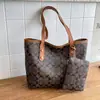 Elegante bolsa de tela estampada con una textura de alta calidad, versátil y perfecta para el uso diario, gran capacidad, bolso de hombro moderno y a la moda