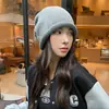 Nuevo gorro de punto de moda con estilo étnico, engrosado para el invierno, creando una atmósfera elegante, versión coreana, gorro de moda para mujer