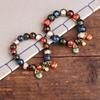 Pulsera Personalizada de Suministro en Vivo Esmalte Gris Fragante Pulsera de Cuentas Redondas Esmalte Gris Fragante Joyería para Hombres y Mujeres Tono de Sacudida Pequeño Libro Rojo