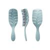 Peine para el cabello de paja de trigo hueco protección ambiental peine para el cabello forma de hoja peine para masaje del cabello