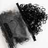 Cabeça de Estilo Corda Elástica Descartável para Cabelo Preta Pequena Elástico Elástico Alto Durável Elástico
