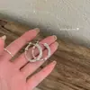 Pendientes de Perlas con Lazo de Lunares para Mujer, Pendientes de Lujo Ligero y de Gama Alta, Modernos y Versátiles para el Trabajo, Pendientes de Diseño Nicho