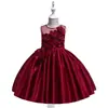 Falda de Satín y Malla para Niñas 2026 Amazon Nueva Ropa Infantil Vestido Venta al por Mayor Vestido de Princesa Vestido Infantil