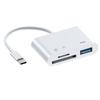 Lector de Tarjetas Tipo-C de Plástico Tres en Uno Micro Teléfono Móvil Computadora Multifunción Otg2.0 Tarjeta Sd Tarjeta Tf Unidad Flash USB