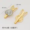 Pasador de Orejas de Conejo DIY Songjia con Diseño de Cubierta y Base Incrustada, Varias Formas, Accesorios de Joyería, Venta al por Mayor de Fábrica en Stock