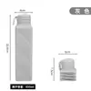 Botella de Agua Deportiva para Exteriores de Grado Alimenticio Taza Plegable Portátil de Silicona Botella de Agua para Correr Fitness Botella de Agua Taza