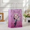 Bolsa de Embalaje de Spider-man Bolsa Tote de Héroe Bolsa de Regalo para Fiesta Bolsa de Regalo Papel Kraft Bolsa de Papel Caricatura Compras