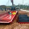 Tanque de lavado de autos para sitio de construcción 16m Tanque de agua de acero móvil sin cimentación con tanque de sedimentación de filtración de tres etapas