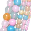 Color caramelo natural Ágata Morgan cuentas redondas de colores material hecho a mano para bricolaje productos semiacabados