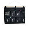 Bolsa de almacenamiento colgante para puerta de entrada con ocho bolsillos, montable en pared, estilo Ins