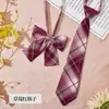 Pajarita a Cuadros Estilo Japonés JK Corbata Floral para Niñas, Estilo Universitario Foto de Graduación, Camisa Sin Nudo, Uniforme de Marinero para Niños