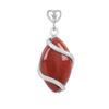 Comercio exterior transfronterizo joyería al por mayor colgante ovalado de cristal natural collar de línea simple ojo de caballo femenino versátil sensación de alta gama