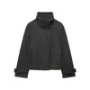 Ropa de Otoño para Mujer Estilo Europeo 2026 Chaqueta Abrigo de Color Sólido de Doble Botonadura 26696