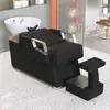 Cama de Lavar Cabelo para Salão, Cama de Lavagem Simples Semi-Reclinável para Salões de Beleza, Venda Direta do Fabricante, Cama de Salão de Beleza Moderna