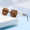 Nuevas Gafas de Sol Poligonales de Metal de Moda para Hombre y Mujer, Gafas Retro de Personalidad, Casuales Transfronterizas, Combinan con Todo, Gafas de Sol de Tendencia