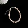 Pulseira de Pérolas de Vidro de Alta Qualidade para Mulheres, Luxo Leve, Nicho, Simples, Exquisite, Estilo Frio, Novo Acessório Versátil