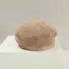 Boina Infantil Moda Coreana Chapéu Versátil Chapéu de Abóbora de Veludo para Bebê Maillard Transfronteiriço B008