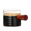 Taza de Espresso con Doble Pico, Vaso para Licores, Taza de Leche con Asa, Vidrio Transparente Accesorios para Cafetera Espresso