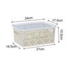 Cesta de almacenamiento hueca de alta calidad, cesta para snacks estilo ins, caja organizadora para ropa interior tipo cortavientos, cesta para almacenamiento de cosméticos, escritorio de cocina