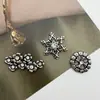 Accesorios Vintage de Aleación, Joyería Personalizada con Forma de Cruz Incrustada de Diamantes, Accesorios de Flores Barrocas, Accesorios para el Cabello, Flores para Zapatos, Materiales para Manualidades