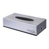 Caja de Pañuelos de Metal con Textura de Lujo Ligero, Caja de Pañuelos Rectangular para Hotel, Restaurante, Sala de Estar, Caja Simple para Almacenamiento de Pañuelos en Escritorio