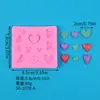 Múltiples Tipos de Moldes de Silicona Líquida con Forma de Corazón para Pasteles de Fondant DIY, Herramientas para Hornear Chocolate y Moldes de Silicona con Forma de Corazón para Hornear