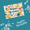 Cartões de Aniversário Internacionais em Inglês, Bênçãos de Feriado, Lembrancinhas, Presentes, Decorações Florais para Bolo, Cartões de Mensagem, Cartões Pequenos
