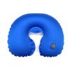 Almohada Inflable con Inflado y Desinflado de un Solo Toque, Almohada de Protección para el Cuello, Resistente al Desgaste, Ligera, Portátil, Almohada Inflable en Forma de U para Viajes y Descanso