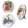 Porta-Retrato de Beisebol Tema Esportivo Porta-Retrato de Madeira para Desktop Porta-Retrato de Futebol Decoração de Mesa Decoração de Festa Presente de Aniversário