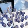 [Nube fría] Pintura de tinta dorada teñida de 10 mm con grietas de hielo, cuentas redondas sueltas, material de joyería para pulseras y collares de cuentas.