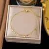 [Melhor Pulseira Estilo Quente 2] Temperamento Europeu e Americano High-End K Ouro Cruz Aço Titânio Pulseira Design Nicho Estilo Frio Mulheres