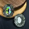 Novo Estilo Retrô Flor Antiga de Prata em Forma de Diamante Fecho Colar Pulseira Acessórios Headwear de Menina Retrô Acessórios de Brincos Reto
