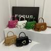Moda lujo ligero 2023 estilo occidental nuevo estilo coreano popular retro casual color sólido portátil hombro cruzado bolso cuadrado pequeño