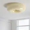 Lámpara de Techo para Dormitorio Estilo Crema Espectro Completo Lámpara de Estudio Retro Bauhaus Medieval Lámpara de Vidrio para Ojos Habitación Infantil
