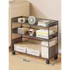 Prateleira de Armazenamento para Mesa, Estante de Mesa, Mesa de Dormitório, Organizador de Mesa de Escritório, Pequena Estante Multicamadas, Prateleira de Armazenamento em Camadas