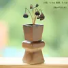 Vaso de Beleza de Grés Chinês Zen Retrô Escritório Arranjo de Flores Hidropônico Cerâmica Interior Desktop Enfeites Recipiente para Flores