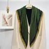 Moda Coreana Primavera y Otoño 2025 Atmosphere Sarong Cuadrado Delgado de Satén de Sarga Imitación de Seda Fresco 90*90
