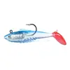 Hengjia Popular Señuelo de Pesca Recubierto de Plomo 11.5g 19.8g Señuelo Blando de Cola en T Señuelo Hundido para Pesca en Hielo