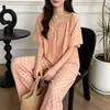 Pijama Nuevo de Algodón y Seda para Mujer Primavera/Verano 2026, Manga Corta, Cintura con Lazo, Nuevo Estilo Chino, Conjunto Holgado, Ropa de Casa, Se Puede Usar Afuera